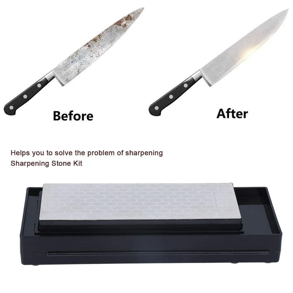 Точильний камінь набір високої твердості з підставкою-футляром, фото №4