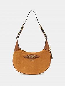 Купити Жіноча сумка GUESS Malva Suede Hobo Cognac - Фото 1 Жіноча сумка GUESS Malva Suede Hobo Cognac - Фото 1