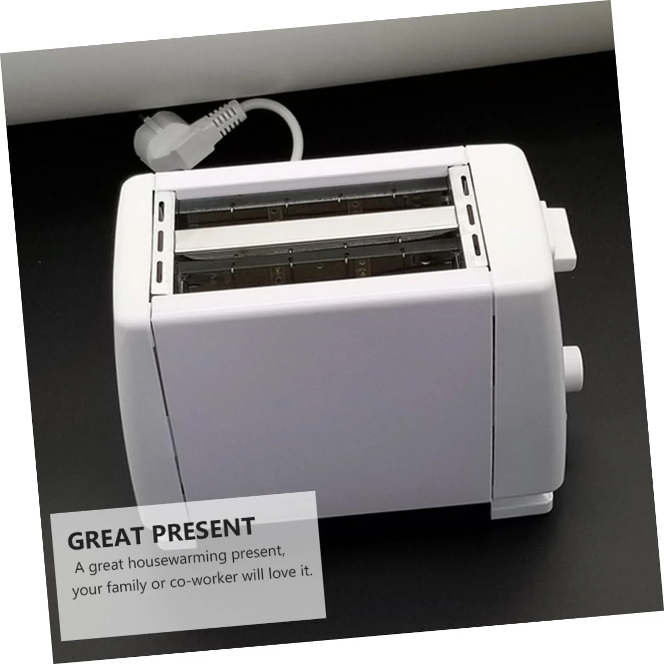 Тостер PRETYZOOM 1 x Opiekacz Do Kanapek Sanwichmacker Пластик Білий, фото №5