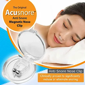 Кліпса проти хропіння Магнітна Для носа Силіконова з футляром для подорожей synthetic.ua - Фото 1
