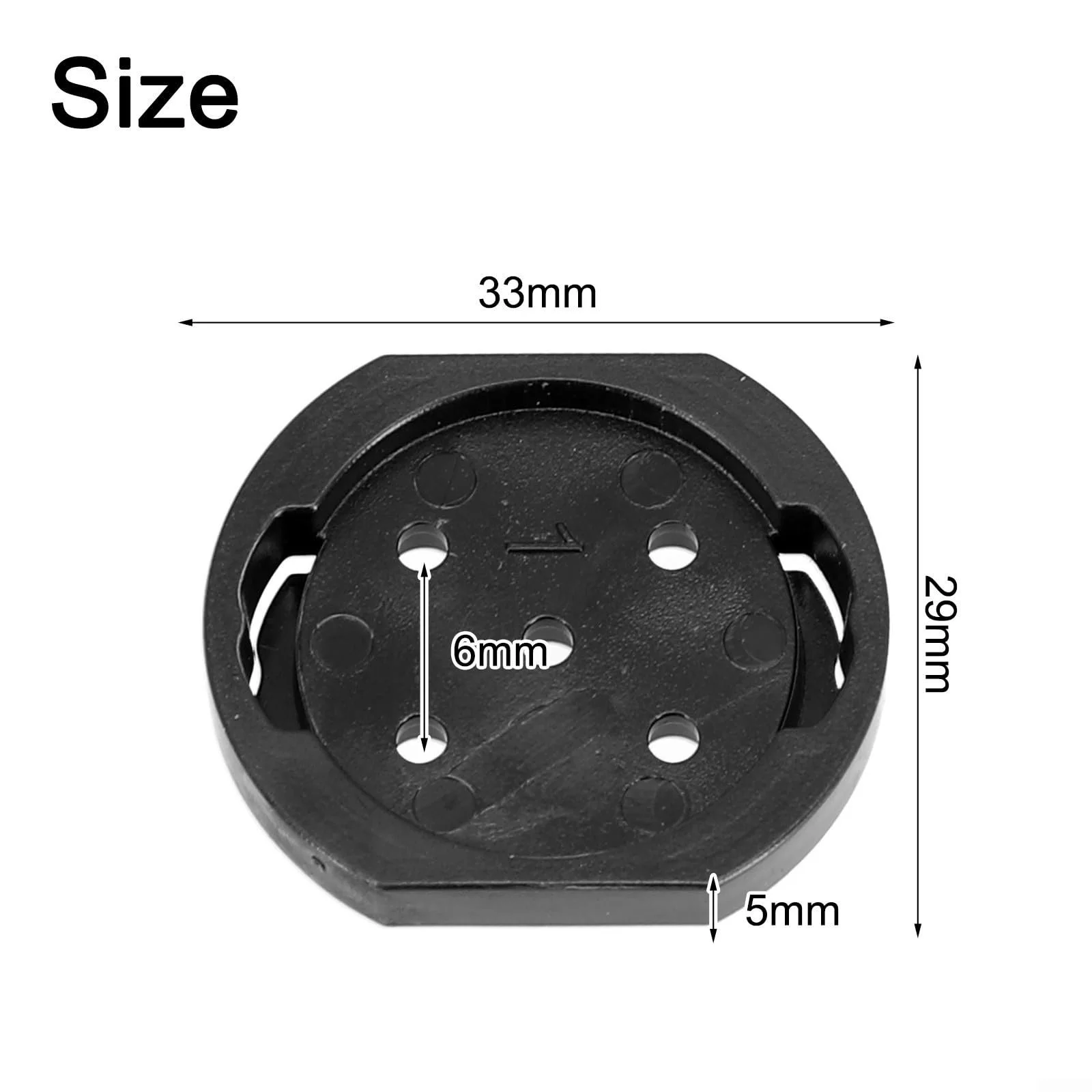 Крепление велокомпьютера Nylon Replacement Base Bracket for Garmin for Bryton Black, фото №6