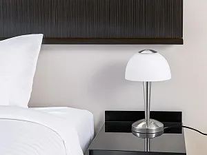 Настільна лампа Trio Leuchten LED Max 1 x 5 Вт Steel Glass Round synthetic.ua - Фото 1