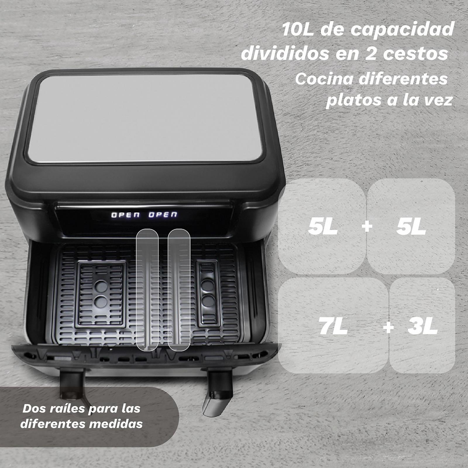 Мультипіч GRUNKEL DUALFLEXIFRYER 2800W Подвійна чаша 5L + 5L + 7L + 3L Технологія 360° 10 програм Незалежне керування, фото №7 Мультипіч GRUNKEL DUALFLEXIFRYER 2800W Подвійна чаша 5L + 5L + 7L + 3L Технологія 360° 10 програм Незалежне керування, фото №7