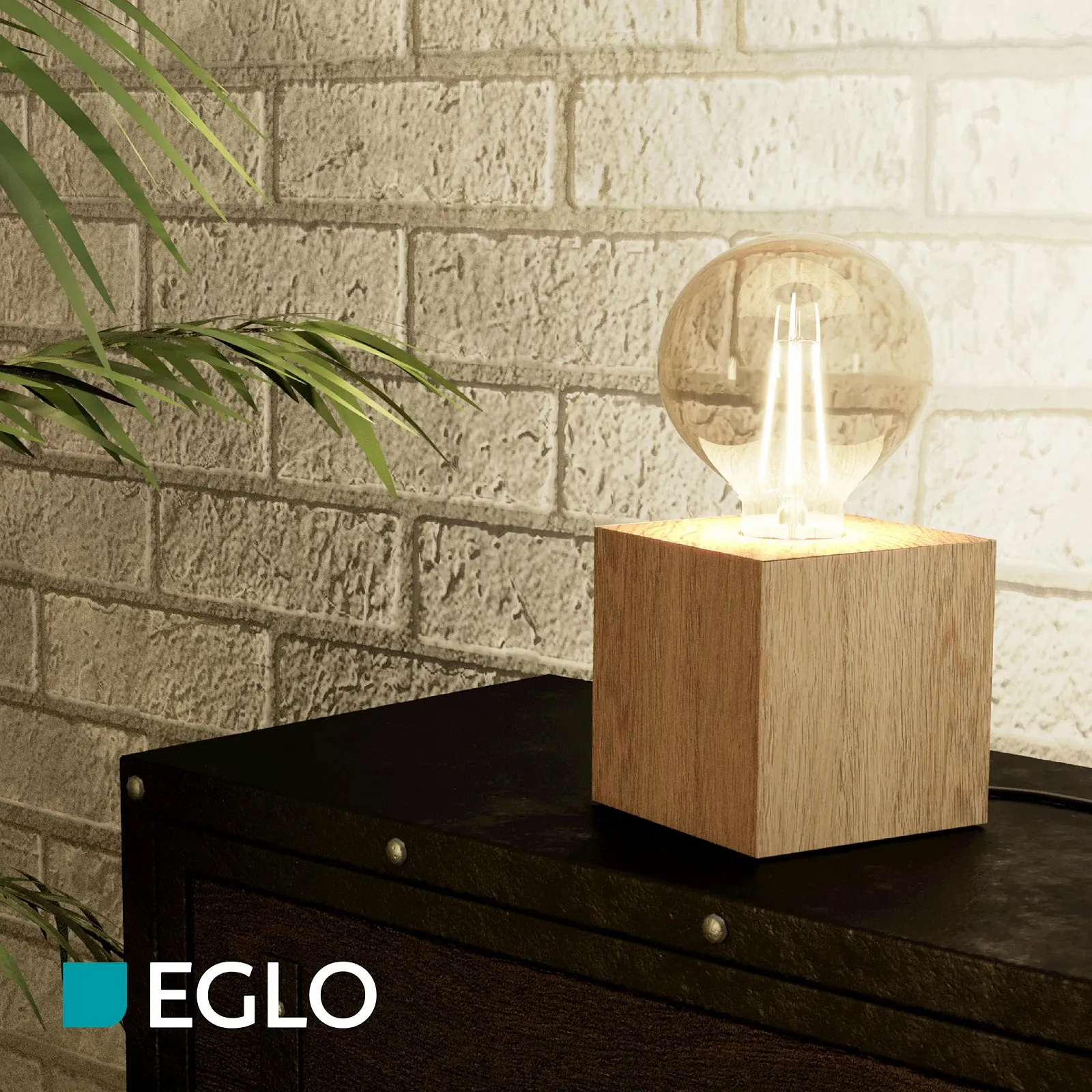 Настільна лампа EGLO Prestwick 2 E27 дерево, фото №4