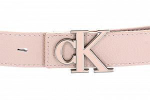 Ремень Calvin Klein CKJ Monogram Mono Hardware Outline 25 мм W100 Бледно-розовая ракушка, Бледно-розовая ракушка synthetic.ua - Фото 1