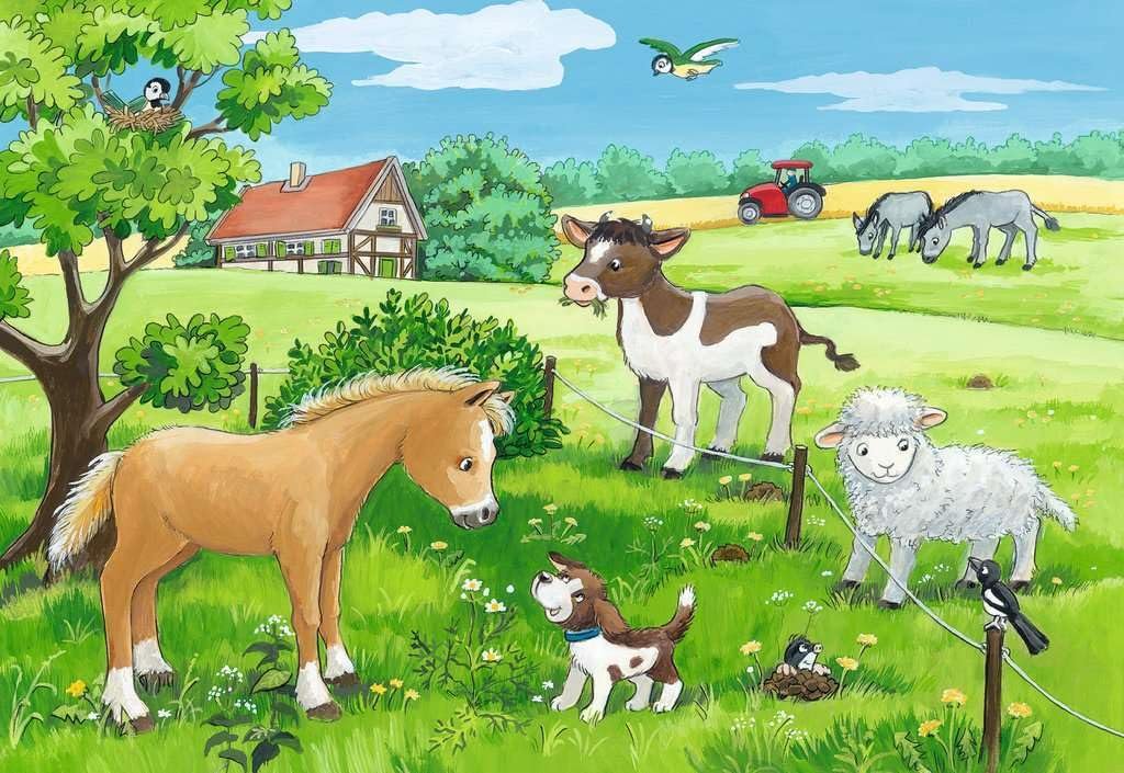 Пазл Ravensburger 07582 9 Baby Animals on The Farm 24 элемента, фото №4