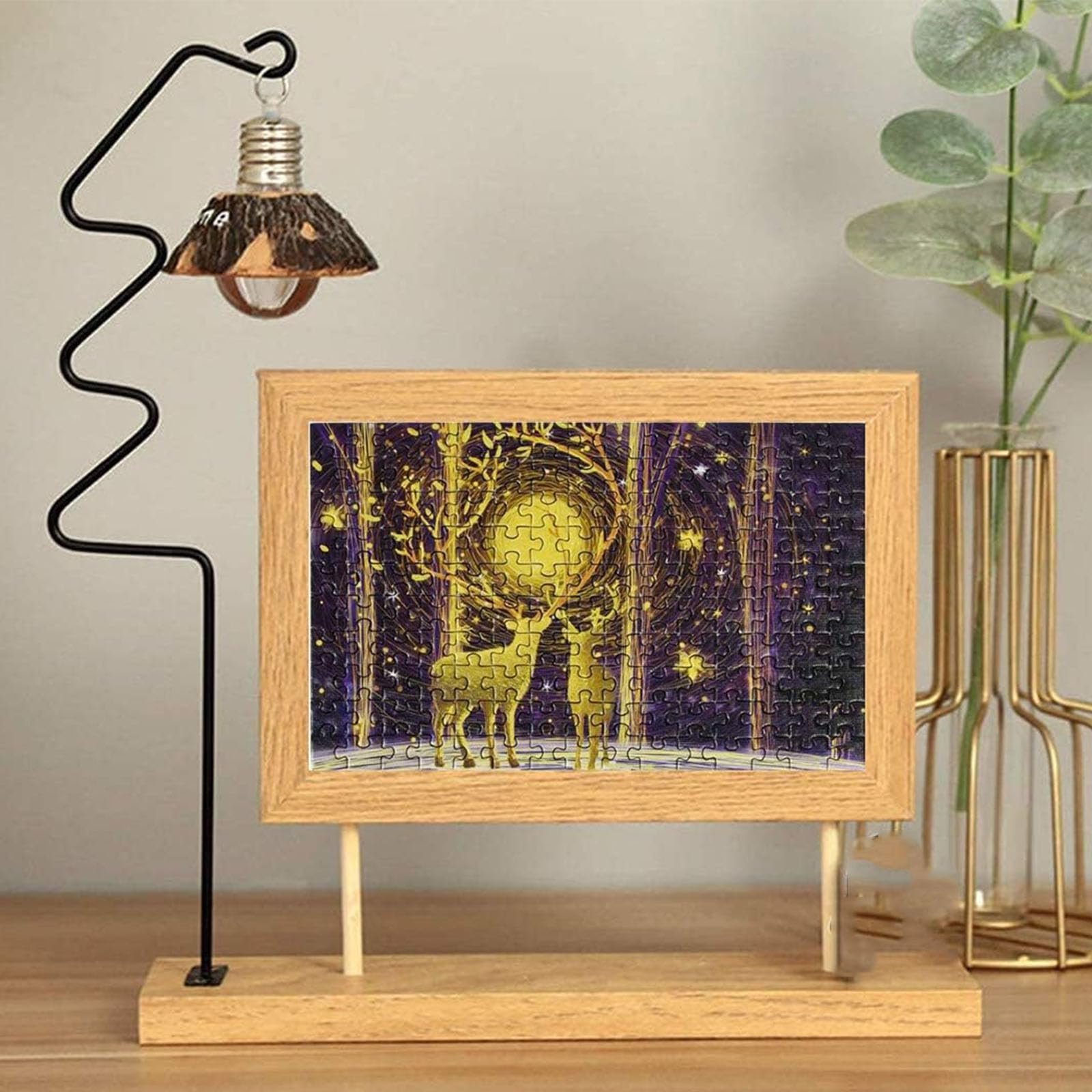 Набор мини-пазлов LUUFAN Night Sky, Elk, Polar Impression 3 шт. 150 элементов 15 x 10 см, фото №6