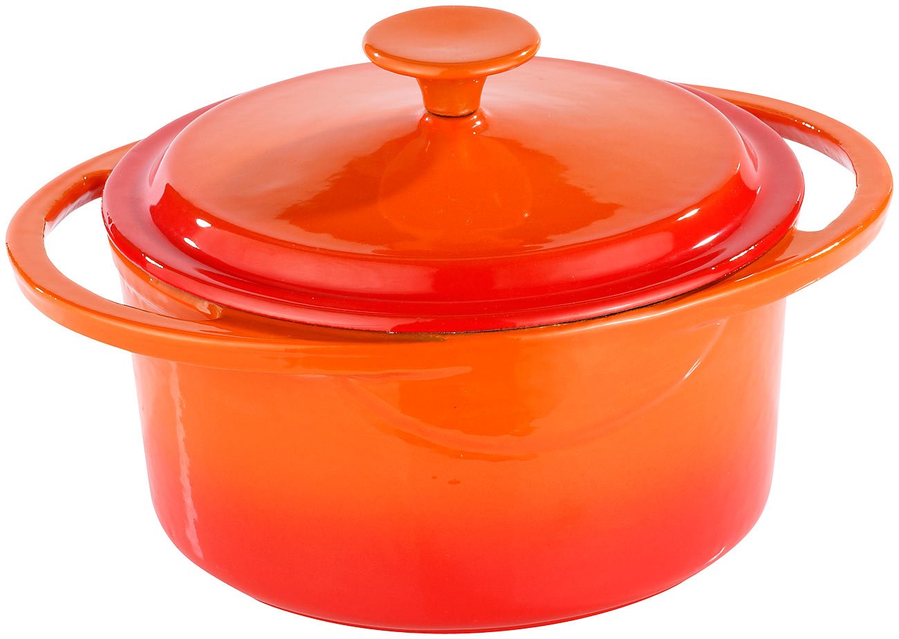 Набор Tornwald-Schmiede 4 шт. Чугунные кастрюли и сковородки Оранжевый, фото №3