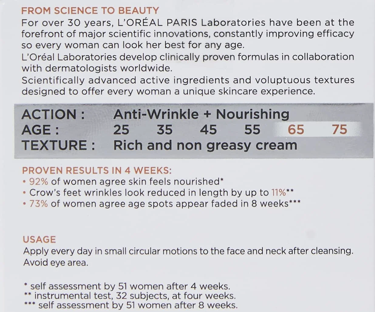 Денний крем для обличчя L'Oreal Wrinkle Expert Зміцнювальний 65+ 50 мл, фото №2