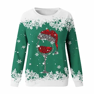 Модна різдвяна толстовка Жіноча повсякденна synthetic.ua - Фото 1