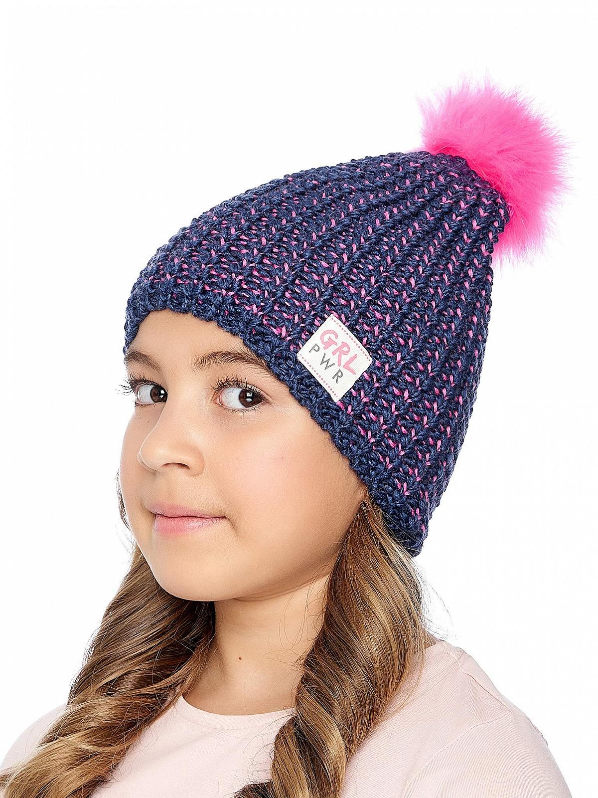 Шапка Детская Marhatter GRL Power Зимняя Вязаная, фото №3