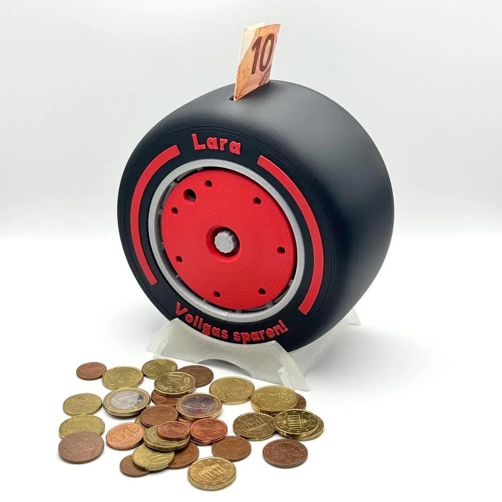 Копилка Formula 1 Slick Tyre Персонализированная, фото №1