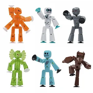 Ігровий набір фігурок Zing Stikbot Monster Werewolf and Cyborg 6 шт. - Фото 1