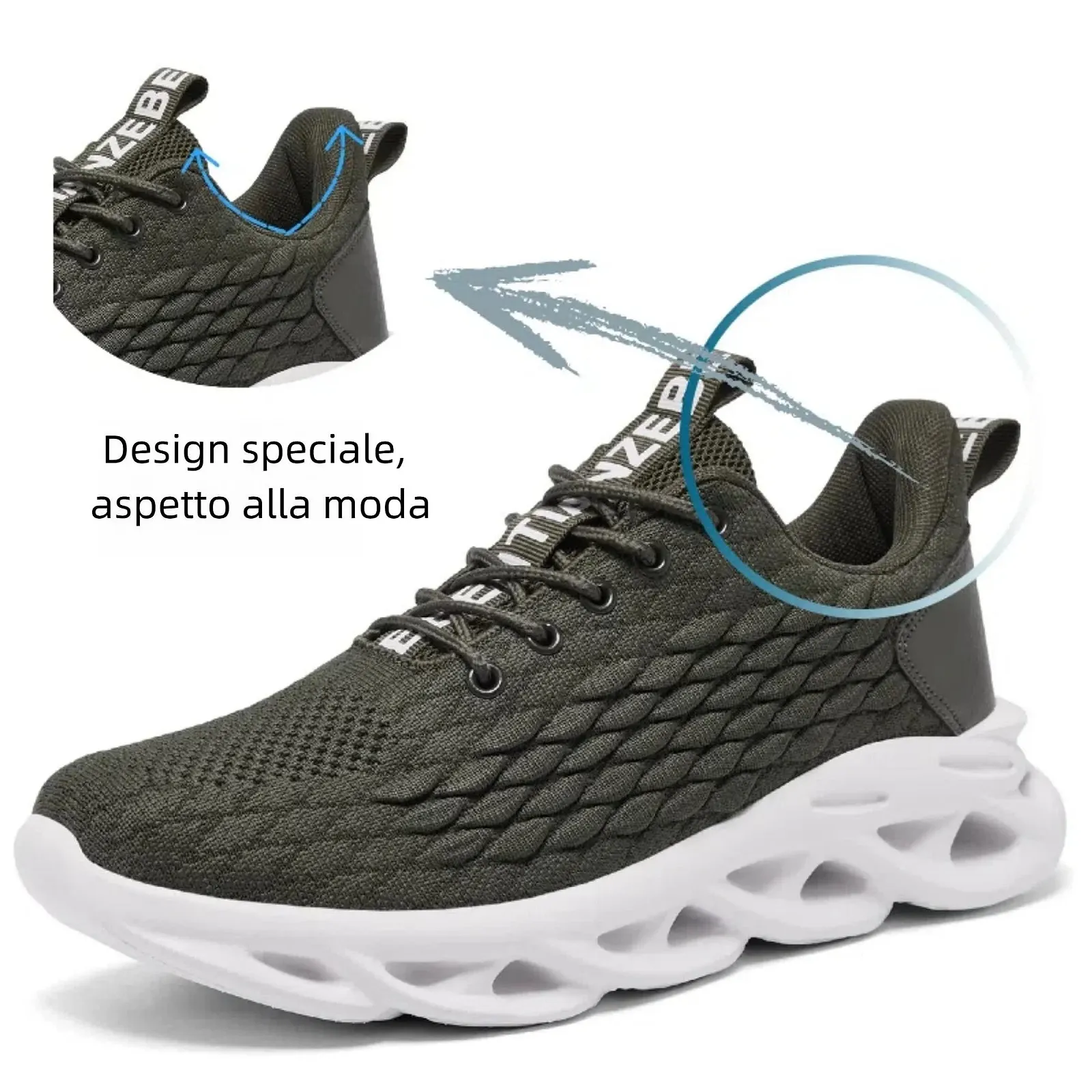 Кросівки TIANZEBEN Спортивні Чоловічі Легкі Дихаючі, фото №4