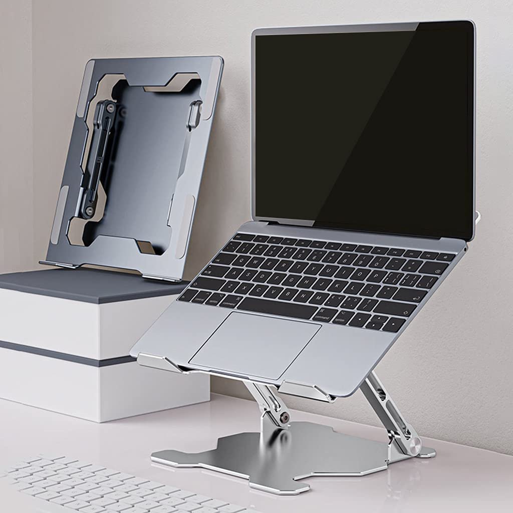 Регулируемая подставка для ноутбука портативная, многоугольная подставка для стола с отверстием для нагрева для подъема ноутбука, регулируемая по высоте подставка для ноутбука для стола, фото №5