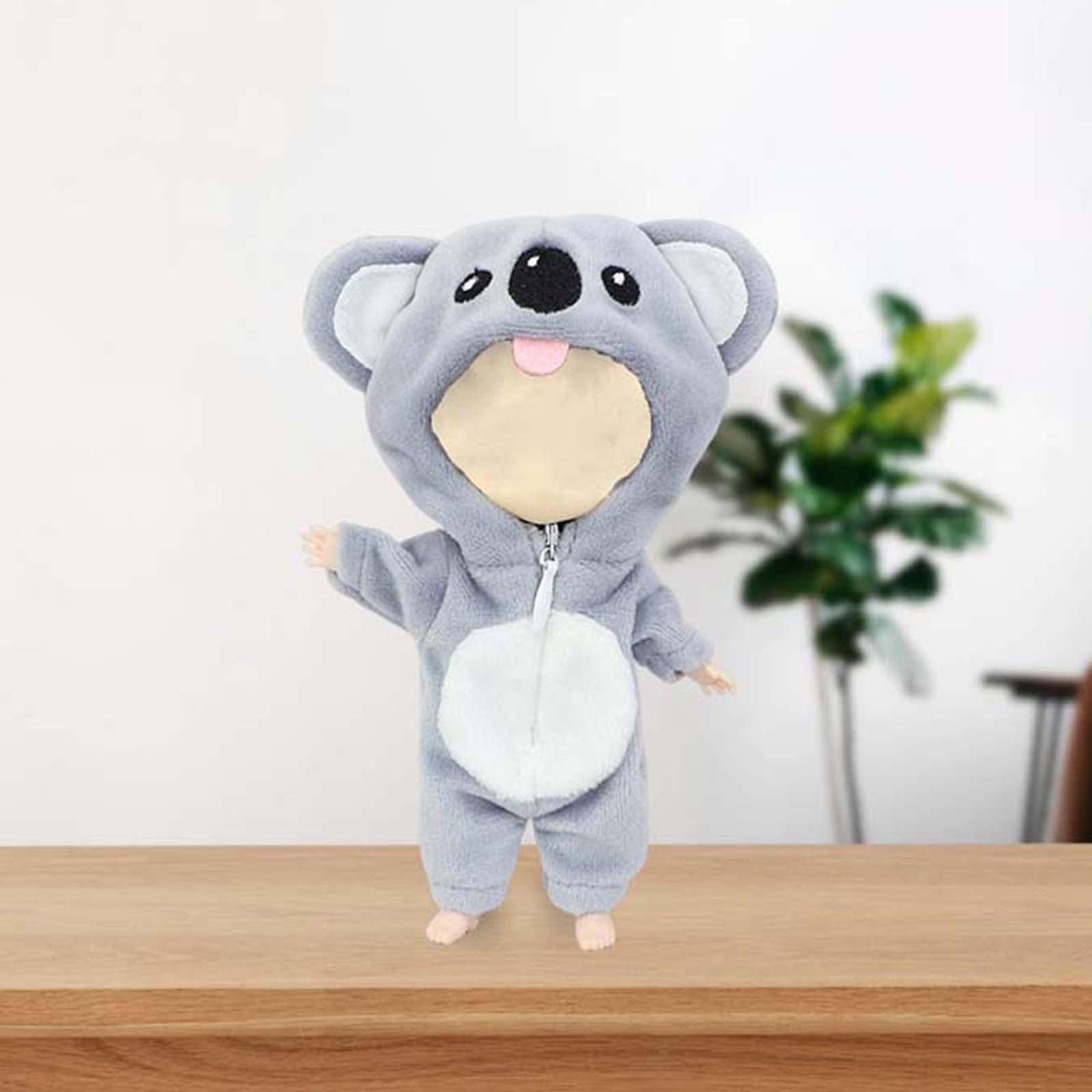 Одежда для кукол Milageto детская BJD 16 см комбинезон, плюш, Koala, фото №5