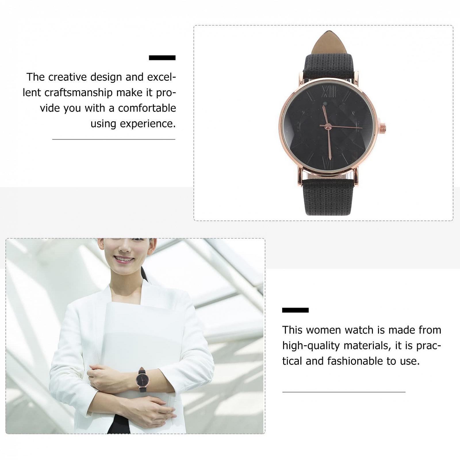 Часы женские PartyKindom Модные с римскими цифрами полосатые регулируемый размер элегантные, фото №9 Часы женские PartyKindom Модные с римскими цифрами полосатые регулируемый размер элегантные, фото №9