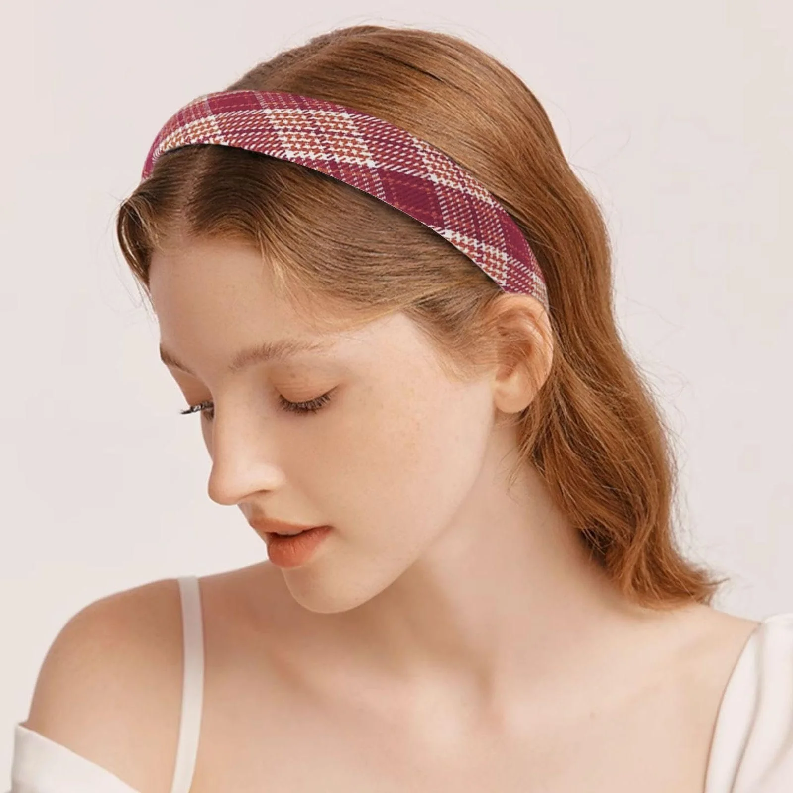 Набір з 2-х картатих обручів на голову, фото №5