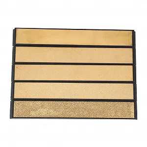 Набір точильних каменів 5 шт. титанове напилення Emery 80-2000 Grit з ABS базою 23 x 160 мм - Фото 1