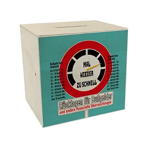 Скарбничка Штраф за перевищення швидкості дерев'яна - Фото 1