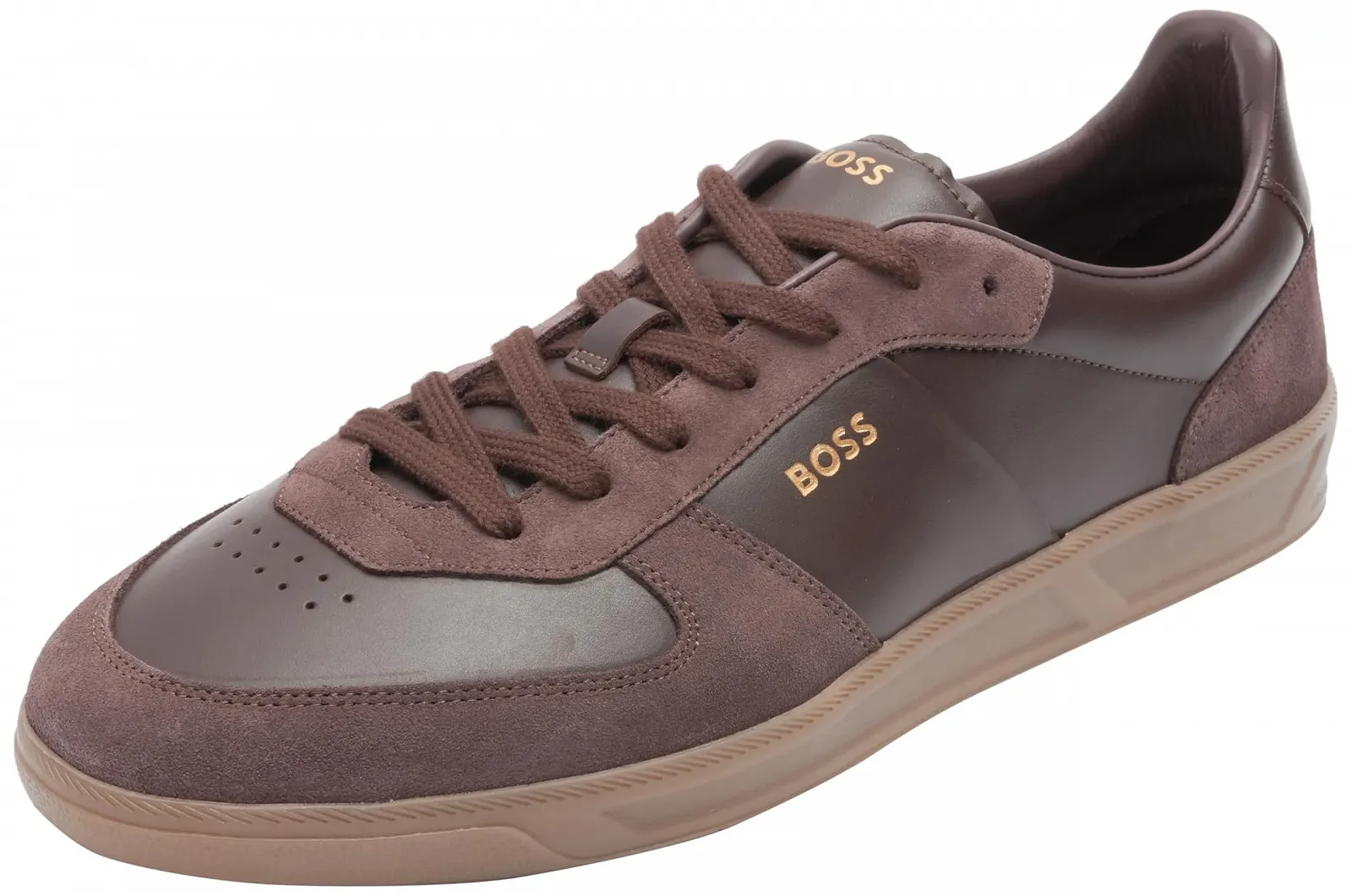 Кросівки BOSS Brandon Tenn Замша та Шкіра з Логотипом з фольги, фото №1