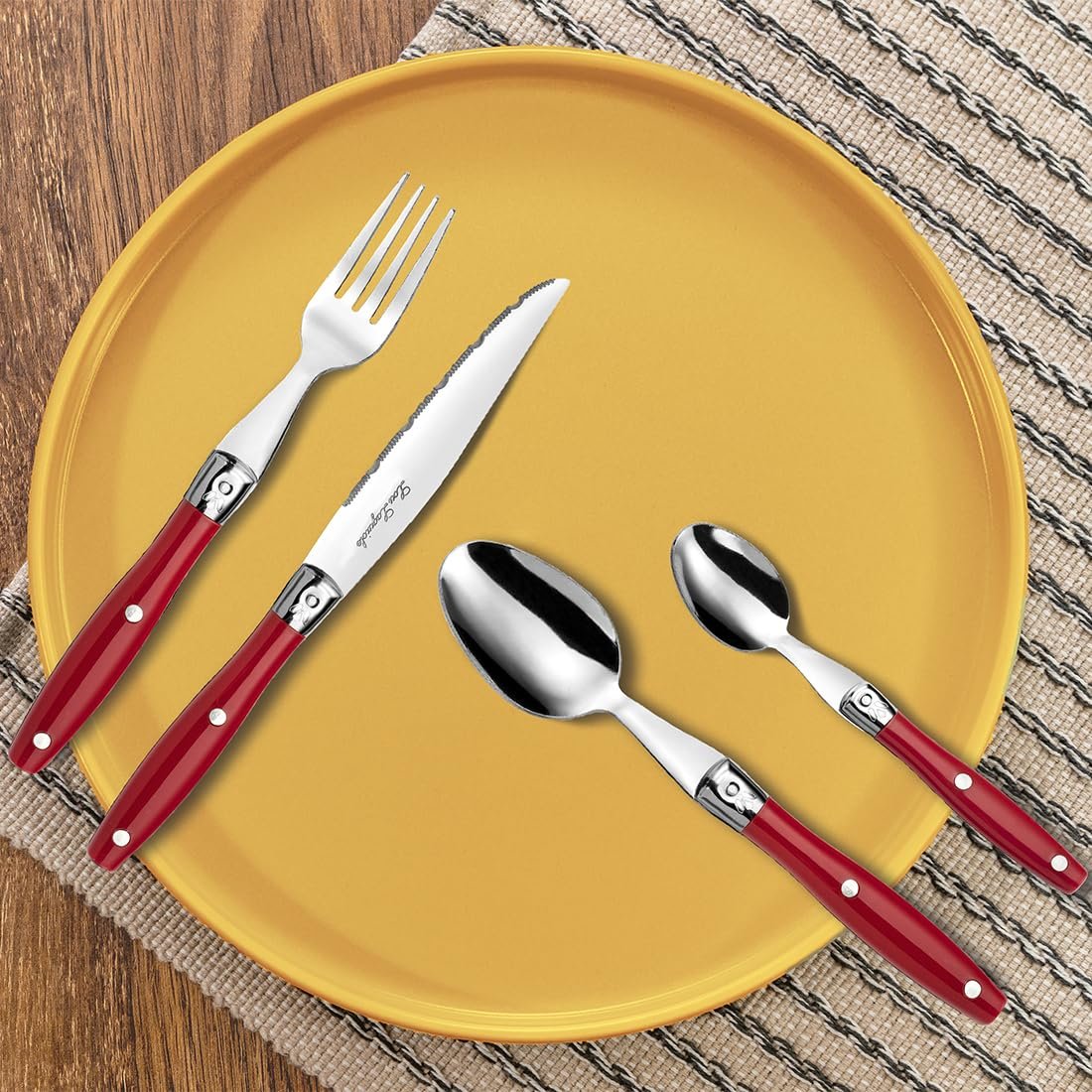 Набор столовых приборов для стейка Lou Laguiole, 24 предмета, фото №2