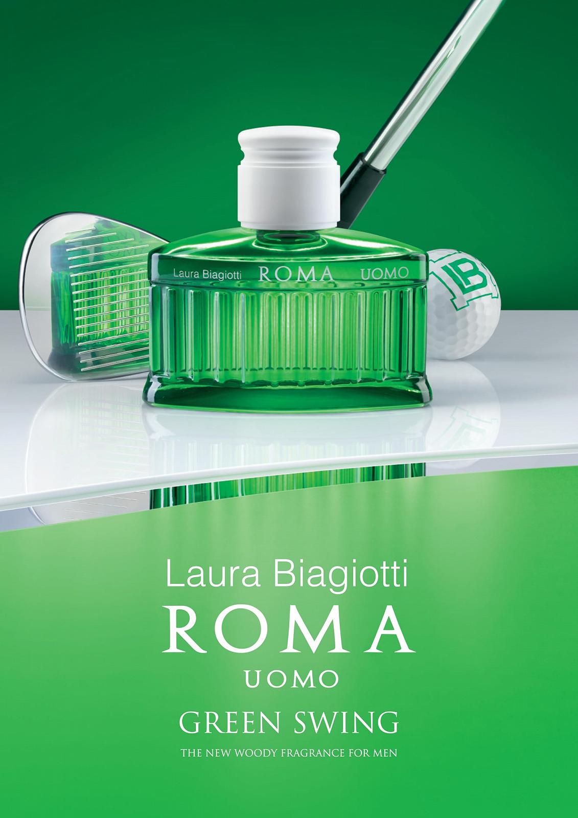 Туалетна вода Laura Biagiotti Roma Uomo Green Swing для чоловіків 125 мл, фото №2