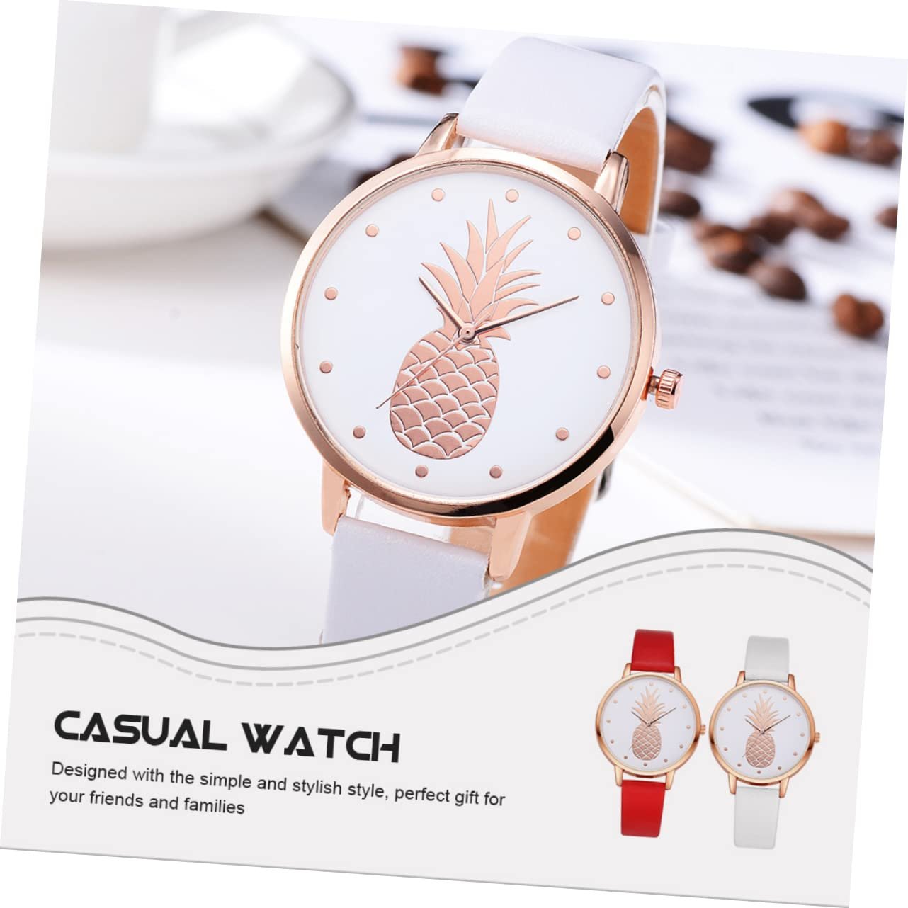 LIFKOME 2 шт. Креативные повседневные студенческие часы, кварцевые часы из PU для школы, встреч, вечеринок, фото №4 LIFKOME 2 шт. Креативные повседневные студенческие часы, кварцевые часы из PU для школы, встреч, вечеринок, фото №4