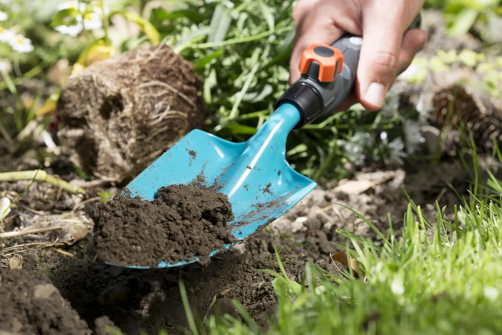 Лопата совковая Gardena CS Маленький ручной стандартный, фото №3