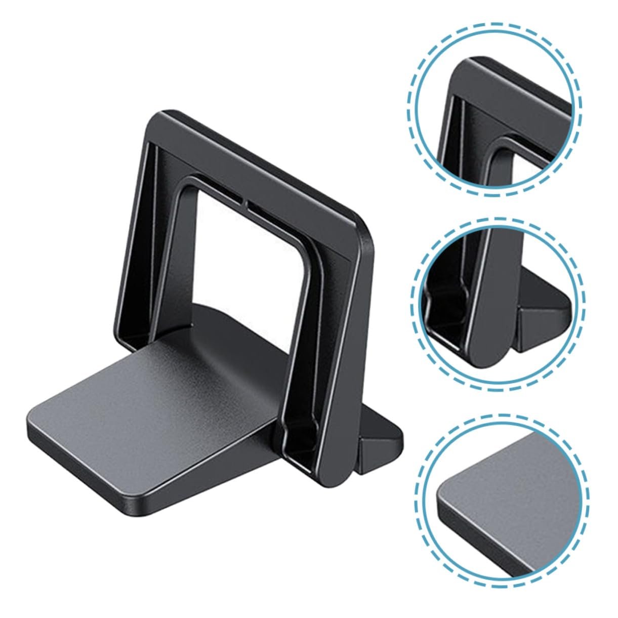 Подставка для ноутбука Kisangel Эргономичная PC Материал Складная Регулируемая по высоте для ноутбуков и планшетов Вентилируемая Портативная для офиса Конференц-зала и дома, фото №5