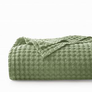 Покривало CHUFFED Вафельне піке 270 x 230 см Зелений - Фото 1