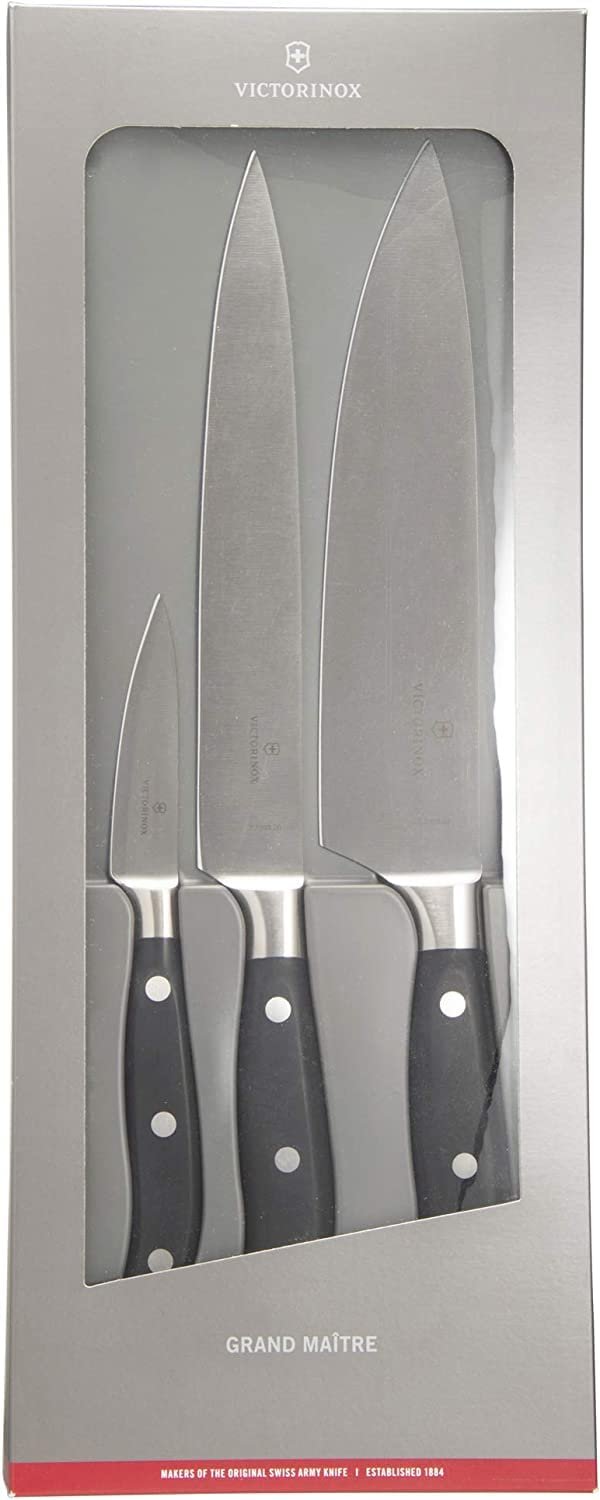 Набор ножей Victorinox Grand Maître, 3 предмета, черный, фото №12