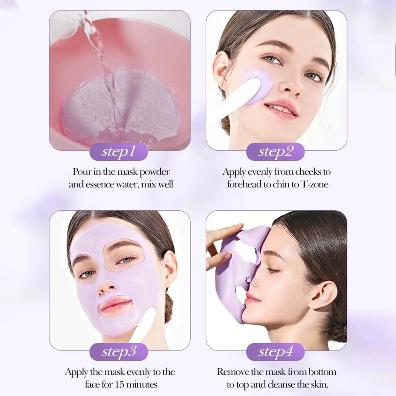 Маска для обличчя желеподібна в порошку Lavender, 540 г, фото №6 Маска для обличчя желеподібна в порошку Lavender, 540 г, фото №6