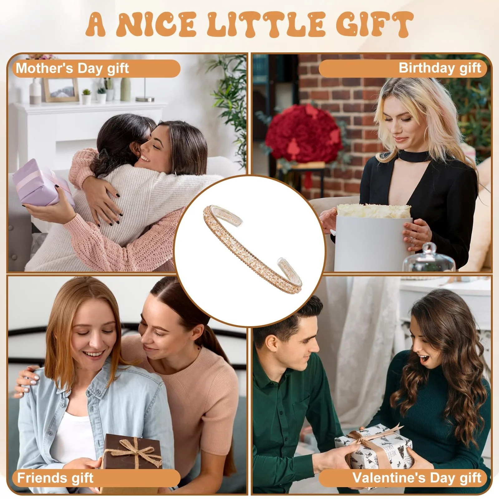 Обруч Блестящий для женщин со стразами, фото №7