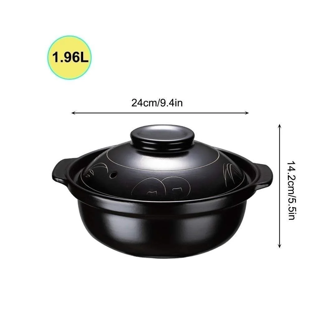 Гусятниця для запікання керамічна з кришкою кругла жаростійка, фото №3