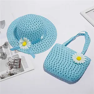 Панама Glücksvogel дитяча бавовняна UPF 50+ із широкими крисами та сумкою synthetic.ua - Фото 1