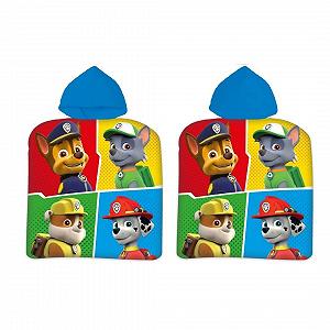 Детское пончо для ванной с капюшоном Paw Patrol Setino 821-612, 55 x 80 см, разноцветное - Фото 1