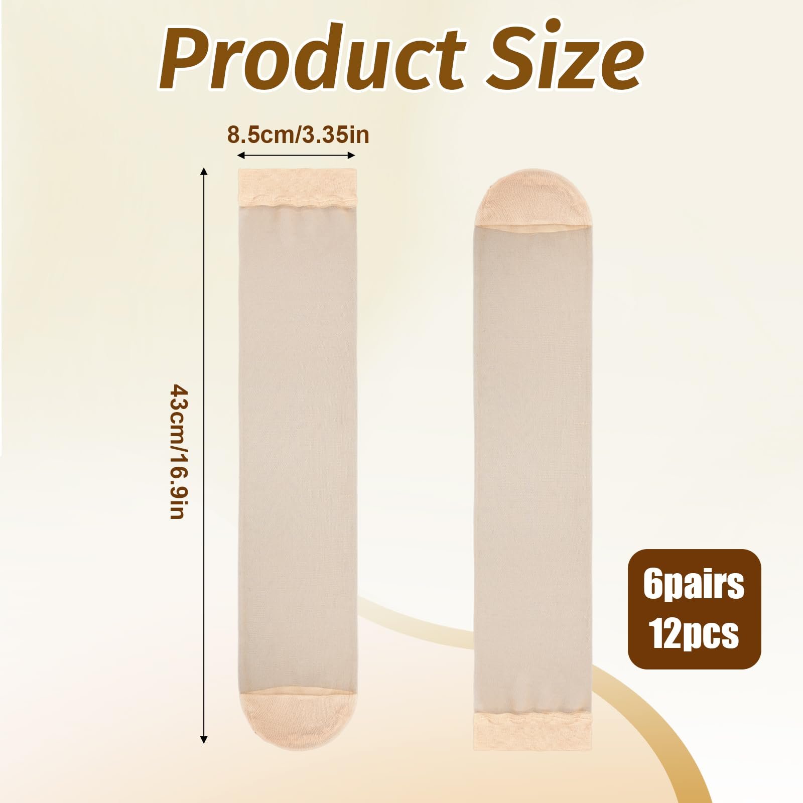 Чулки женские нейлоновые (6 пар), фото №4