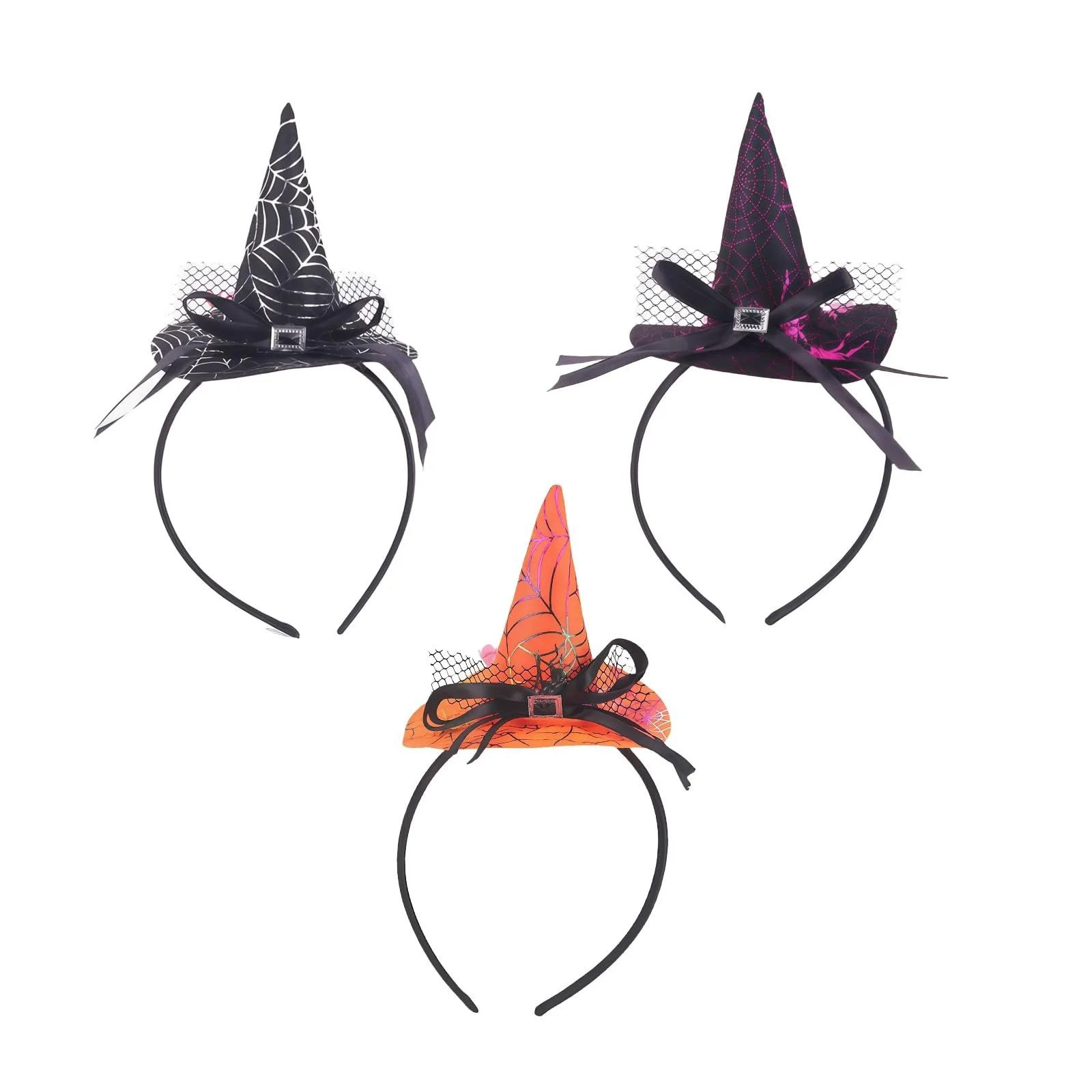 Хелловін Обручі на голову з відьомським капелюхом, фото №1 Хелловін Обручі на голову з відьомським капелюхом, фото №1