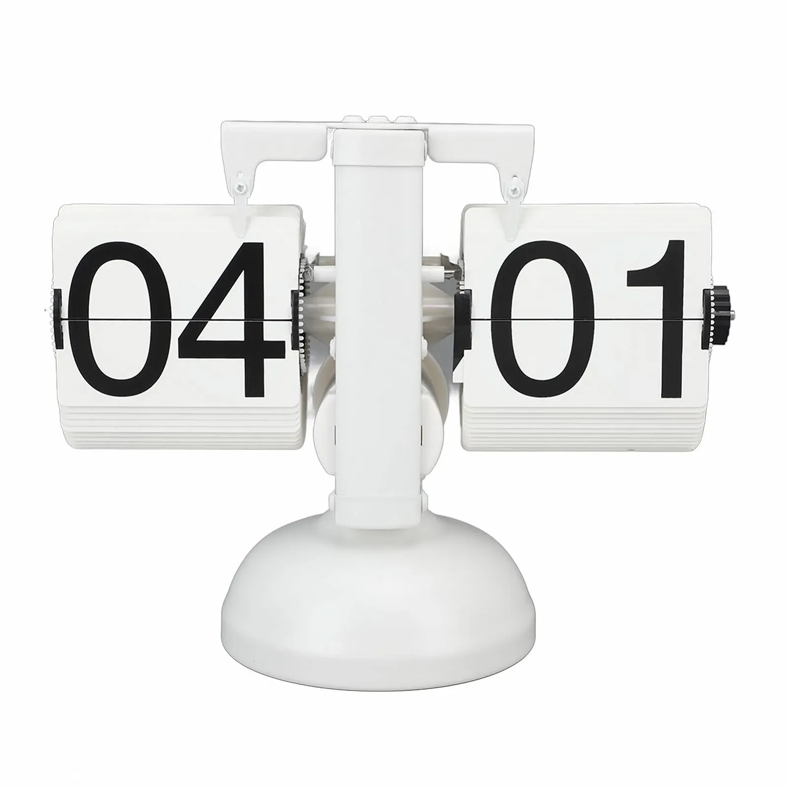 Настільний годинник PODSJD Ретро дизайн 24-годинний дисплей Білий, фото №9