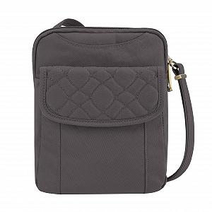 Сумка на плече Travelon Signature Quilted Slim Pouch для подорожей - Фото 1