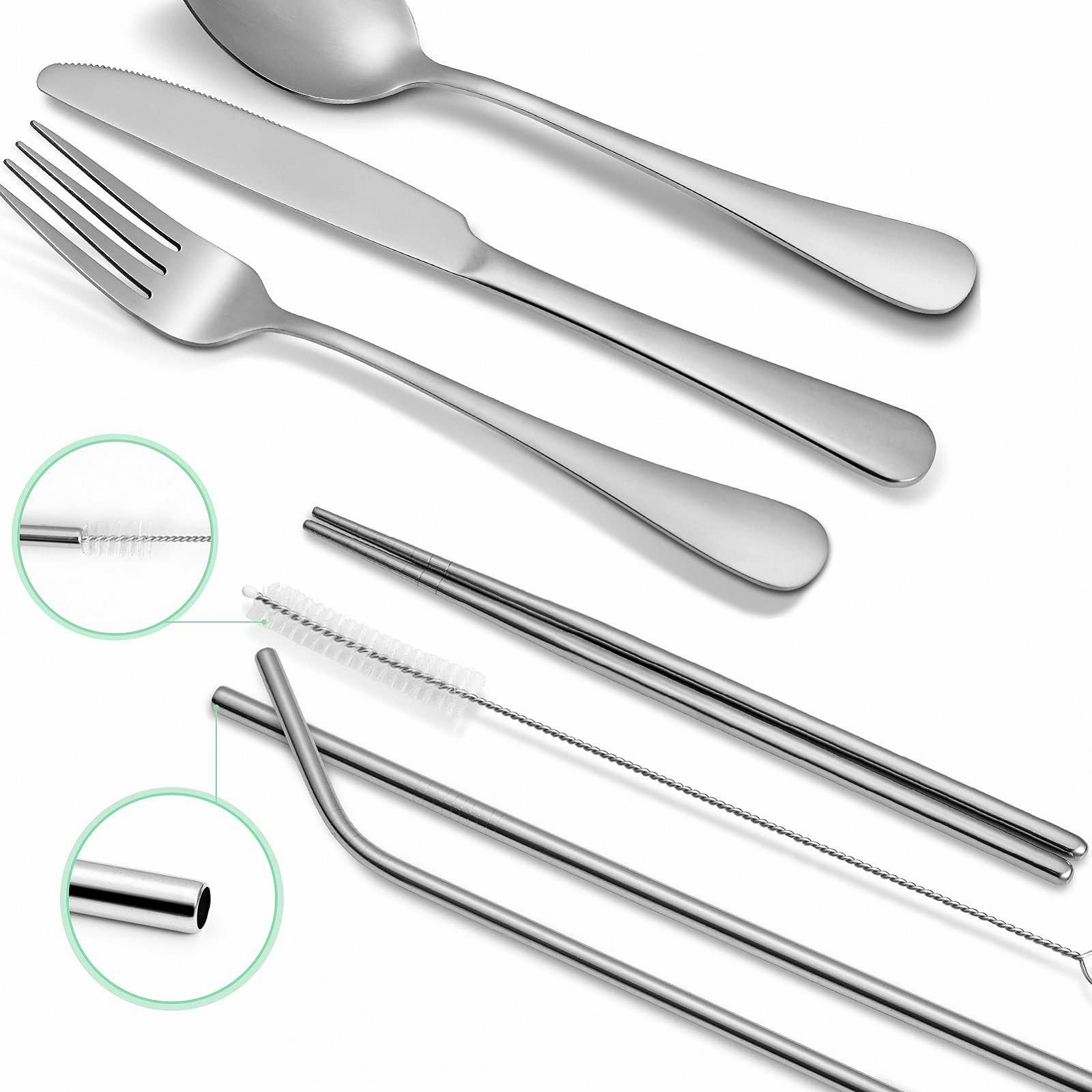 Набір столових приборів для кемпінгу Cibeat, 9 предметів, фото №3 Набір столових приборів для кемпінгу Cibeat, 9 предметів, фото №3