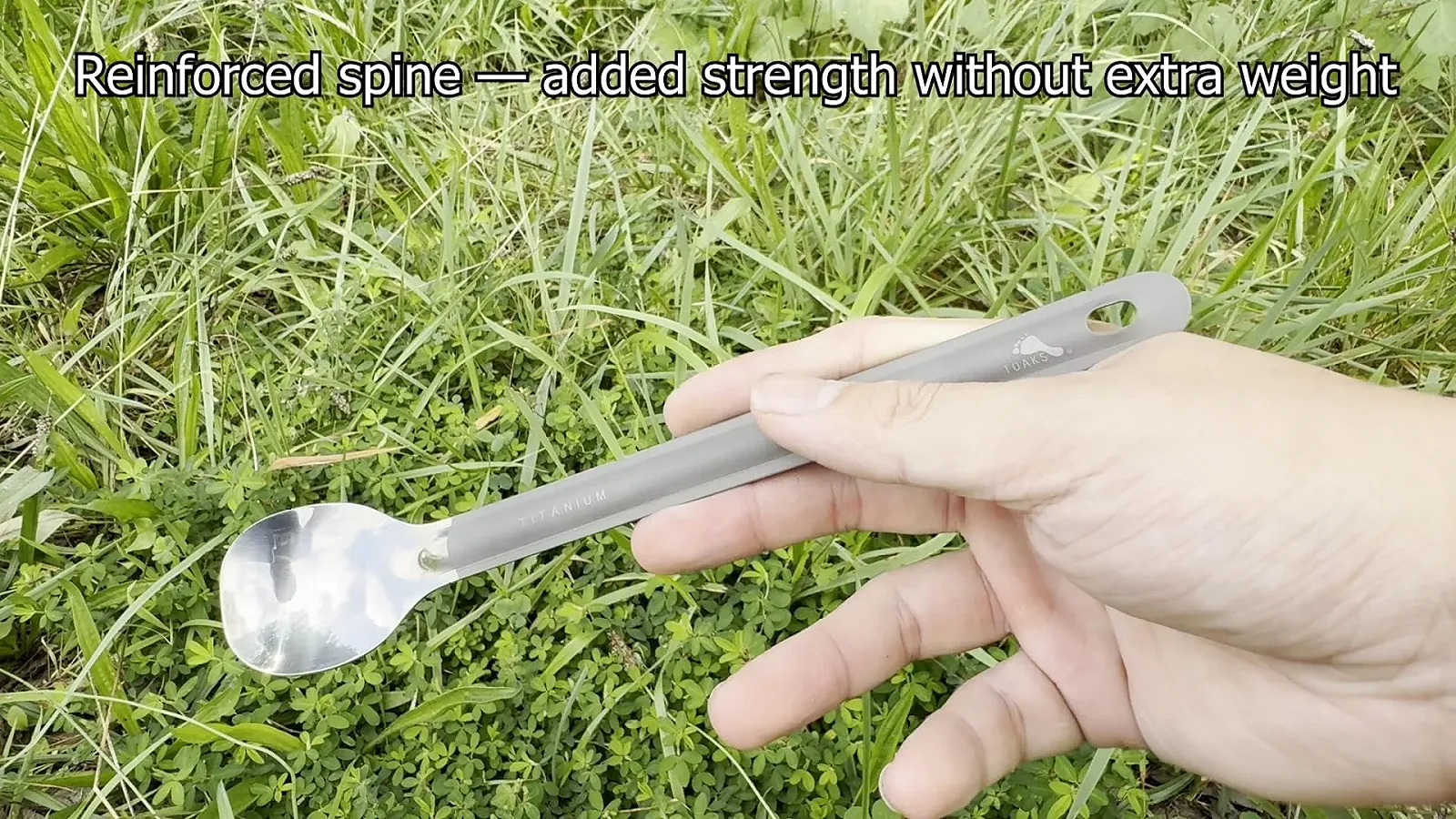 Ложка TOAKS Титан з довгою ручкою та полірованою чашею, фото №4