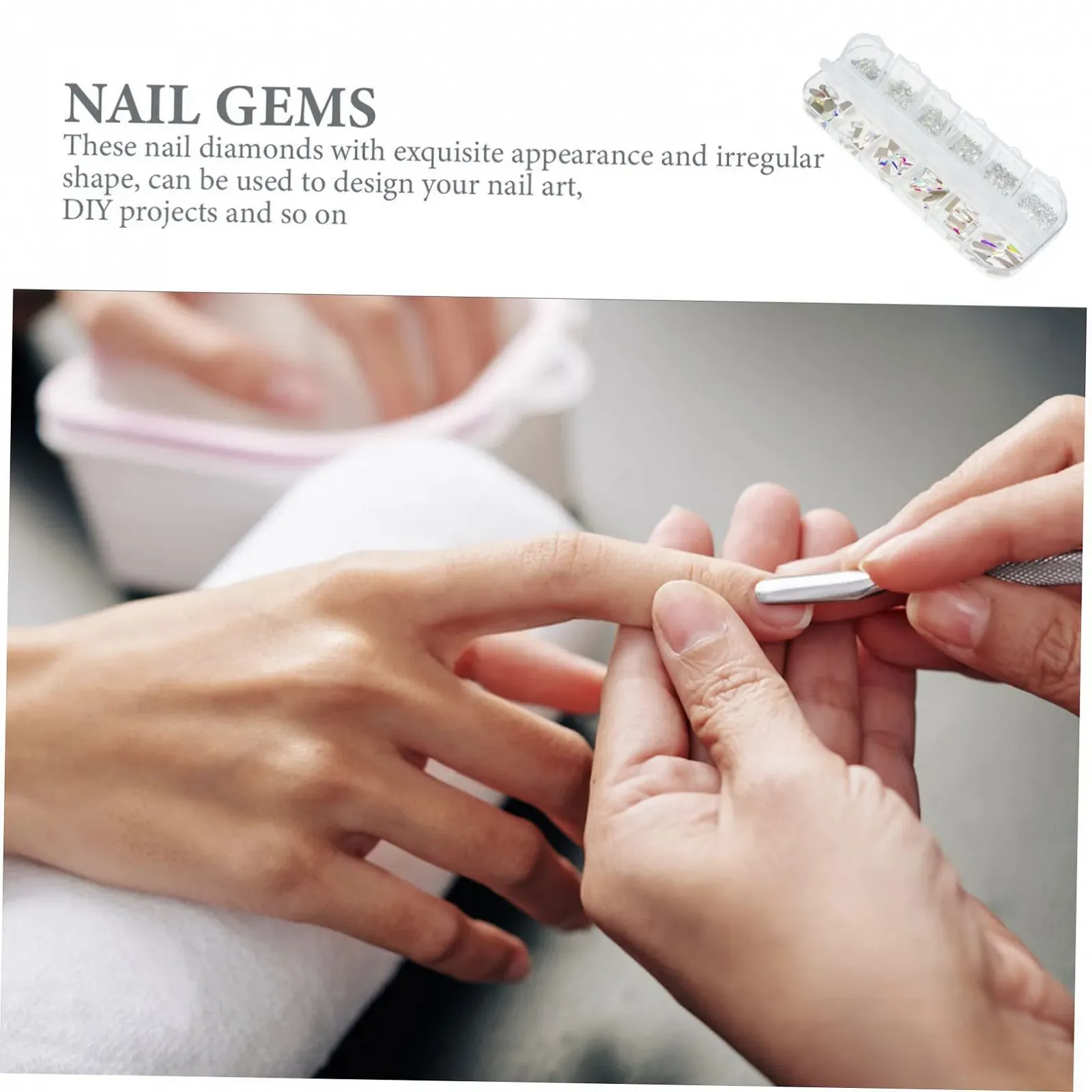 Стрази для нігтів FOMIYES, 1 коробка, фото №2