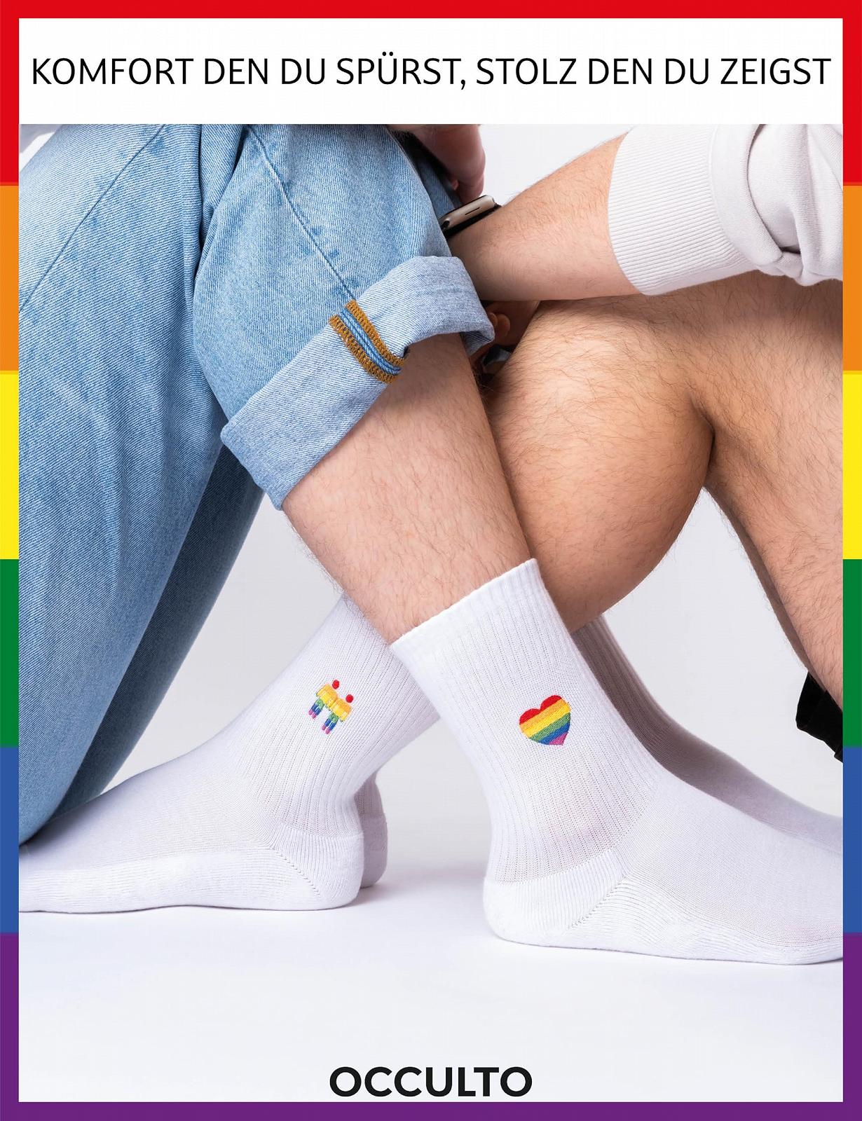 Носки теннисные Occulto Мужские и Женские LGBTQ Набор из 3 (Модель: Pride), фото №5