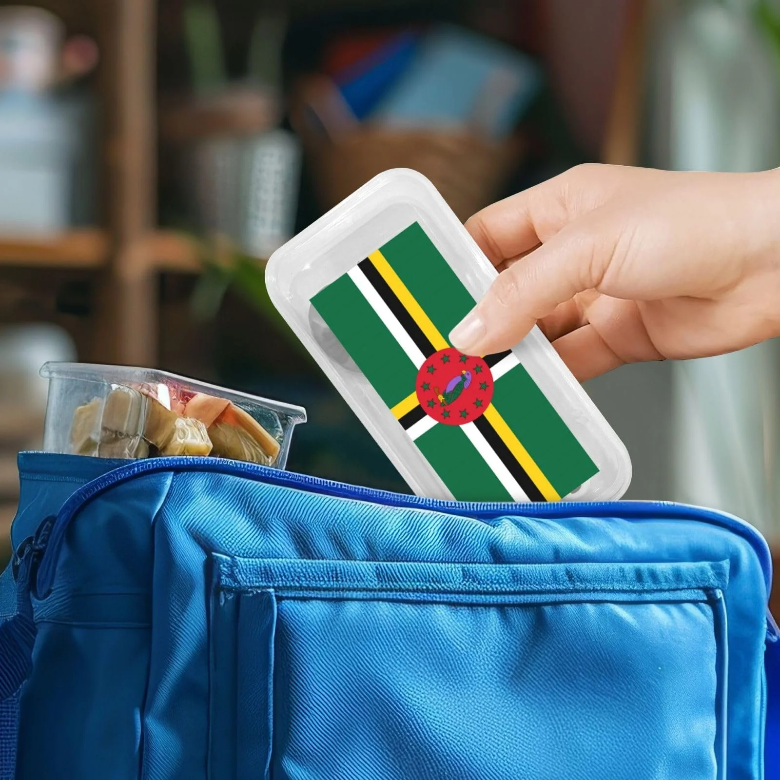 Набір дитячих столових приборів з трьох предметів з прапором Співдружності Домініки, фото №7 Набір дитячих столових приборів з трьох предметів з прапором Співдружності Домініки, фото №7