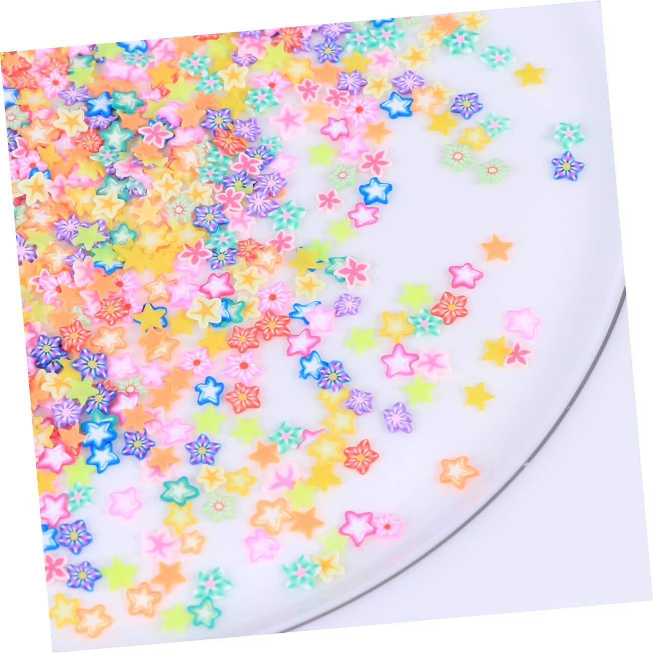 Стразы для ногтей FRCOLOR 2000 штук Полимерные диски Цветы Полимерные диски Мобильные аксессуары для телефонов DIY 3D Цветы для ногтей Наклейки для ногтей Смоляная подвеска Инструменты DIY для ногтей, фото №2