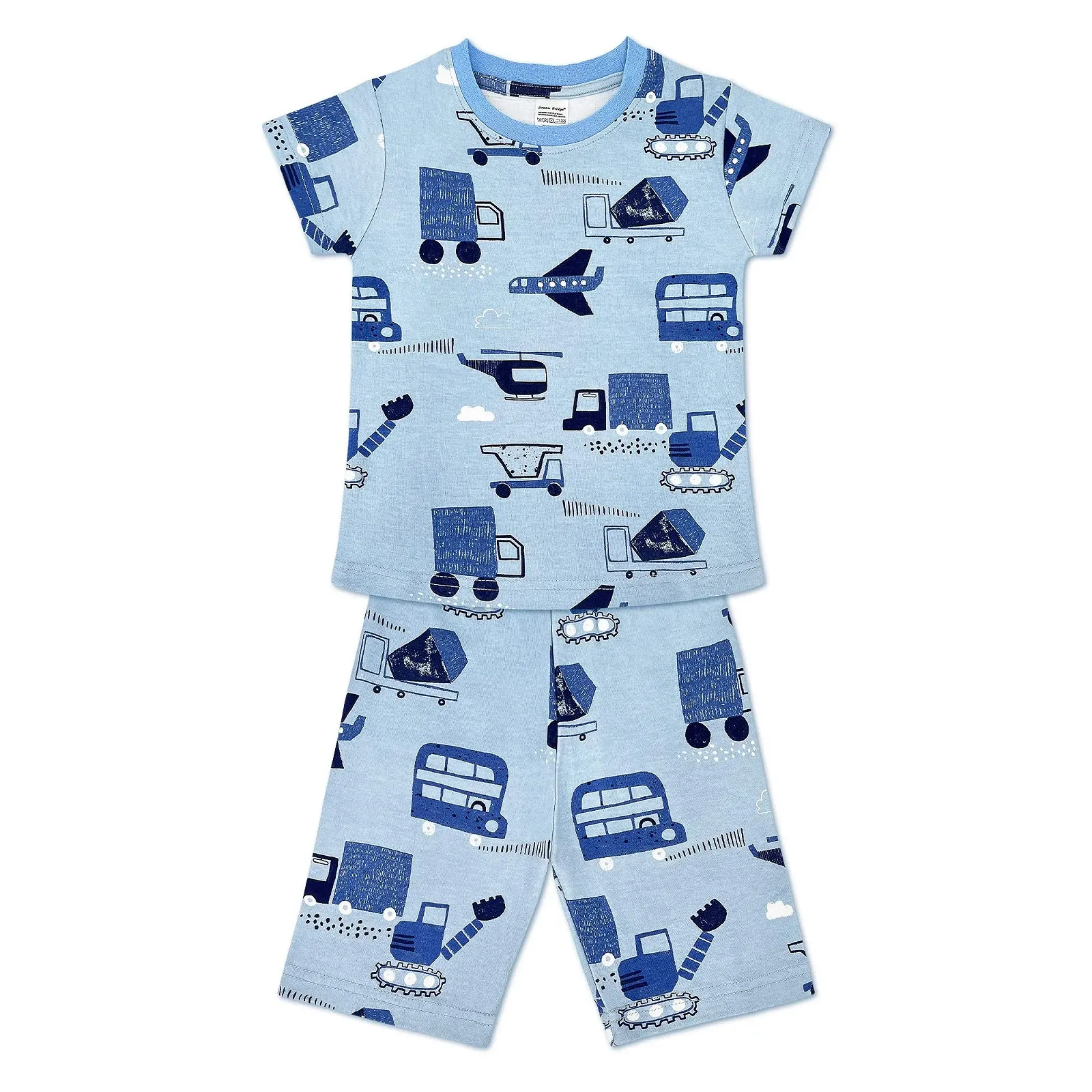 Піжамний комплект Dream Bridge для хлопчиків літній, динозавр, єдиноріг, бавовна, фото №1