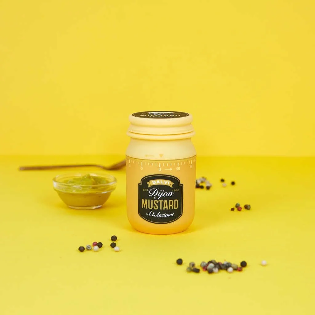 Кухонный таймер Balvi Mustard Ретро Горчица механический Горчично-желтый, фото №3
