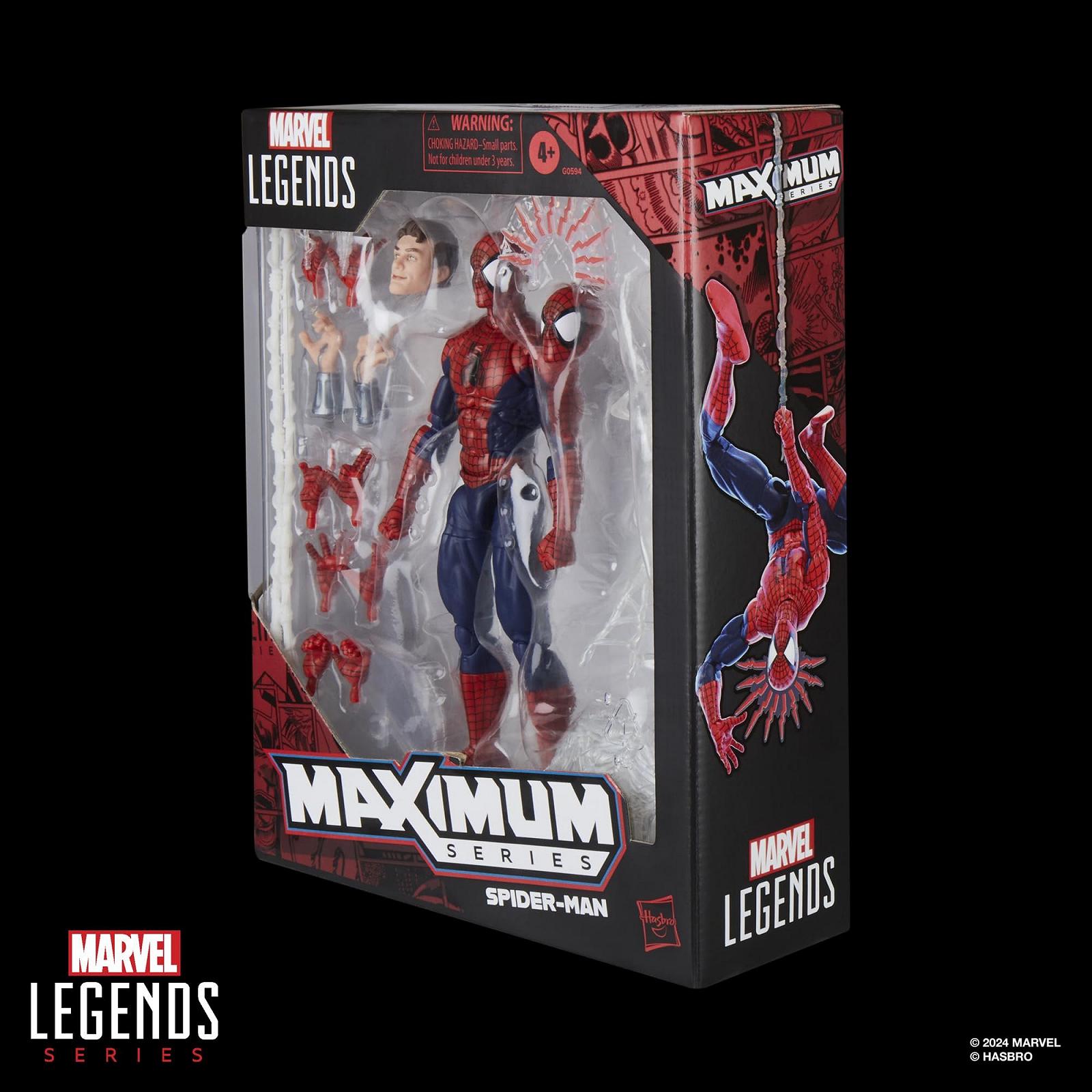 Фігурка Людина-павук Marvel Legends Maximum Series, червоно-синій, фото №17
